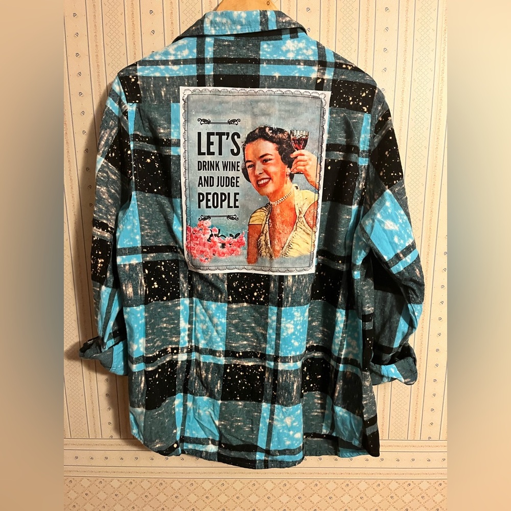 Distressed flannel